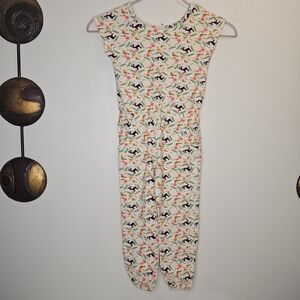 Dot Dot Smile Girls Pink Cap Sleeve Jumpsuit Size 5/6